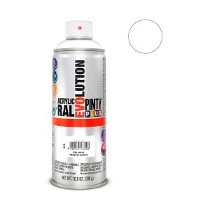 Spray cu vopsea Pintyplus Evolution RAL 9016 400 ml Traffic White