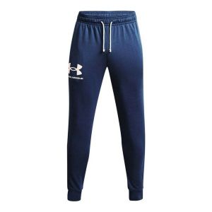 Pantaloni lungi de sport Under Armour Jogger Rival Terry Albastru închis Bărbați