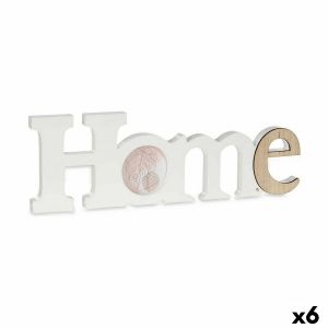 Ramă Foto Home Alb Maro Lemn MDF 40 x 13,5 x 1,7 cm (6 Unități)