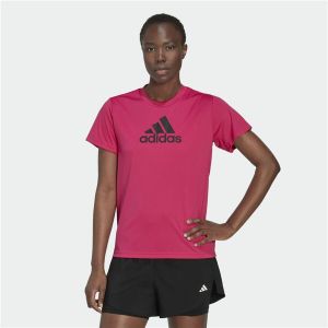 Tricou cu Mânecă Scurtă Femei Adidas Designed 2 Move Logo Fucsia