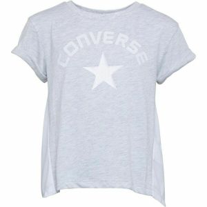 Tricou cu Mânecă Scurtă pentru Copii Converse Mix Flyaway Gri deschis