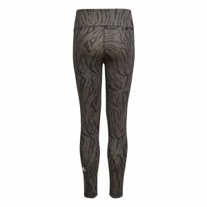 Pantaloni Sport pentru Copii Adidas 7/8 Sport Animal Print Negru