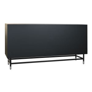 Servantă DKD Home Decor 160 x 40 x 80 cm Negru Gri Alb Os Rășină Lemn MDF