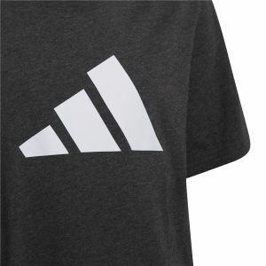 Tricou cu Mânecă Scurtă pentru Copii Adidas Future Icons Negru