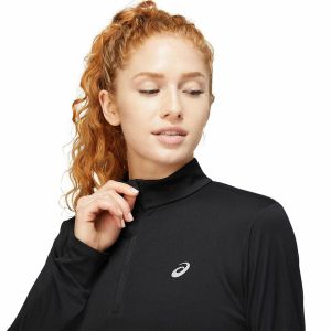 Tricou cu Mânecă Lungă Femei Asics Negru