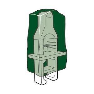 Husă de Protecție Altadex Grătare Verde Polietilenă 128 x 80 x 253 cm