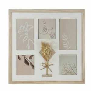 Ramă Foto DKD Home Decor 39 x 1,2 x 33 cm Geam Natural Shabby Chic