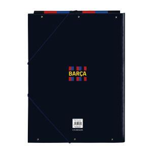 Dosar F.C. Barcelona Castaniu Bleumarin A4 (26 x 33.5 x 2.5 cm)