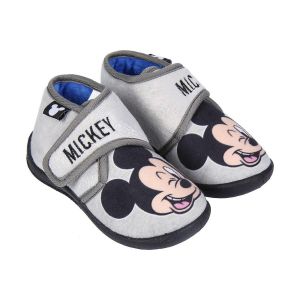 Papucii de Casă 3D Mickey Mouse Gri deschis