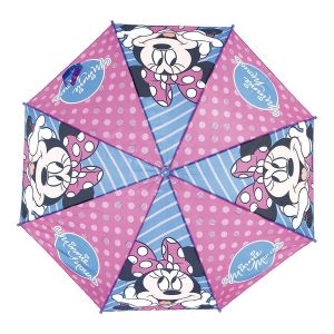 Umbrelă Automată Minnie Mouse Lucky Albastru Roz (Ø 84 cm)