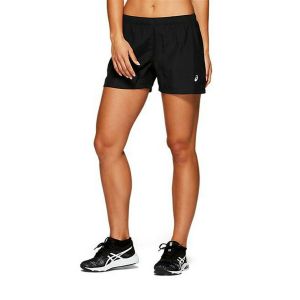 Pantaloni Scurți Sport pentru Damă Asics Silver 4In Negru