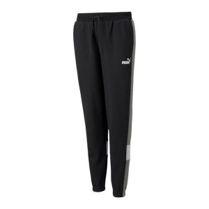 Pantaloni lungi de sport Puma Essential+ Colorblock Negru Bărbați