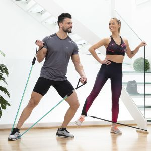 Set de benzi de rezistență cu accesorii și ghid de exerciții Tribainer InnovaGoods 3 Unități