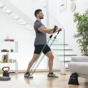 Set de benzi de rezistență cu accesorii și ghid de exerciții Tribainer InnovaGoods 3 Unități