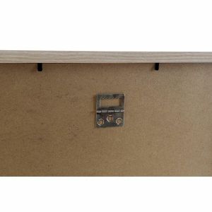 Ramă foto de Perete DKD Home Decor 32,5 x 1,5 x 45 cm Geam Natural Maro Modern Lemn MDF