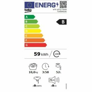 Mașină de spălat BEKO WTA 10712 XSWR 10 kg 1400 rpm