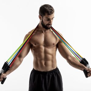 Set de benzi de rezistență cu accesorii și ghid de exerciții Rebainer InnovaGoods 5 Unități