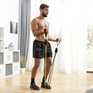 Set de benzi de rezistență cu accesorii și ghid de exerciții Rebainer InnovaGoods 5 Unități